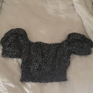 Garage off the shoulder top